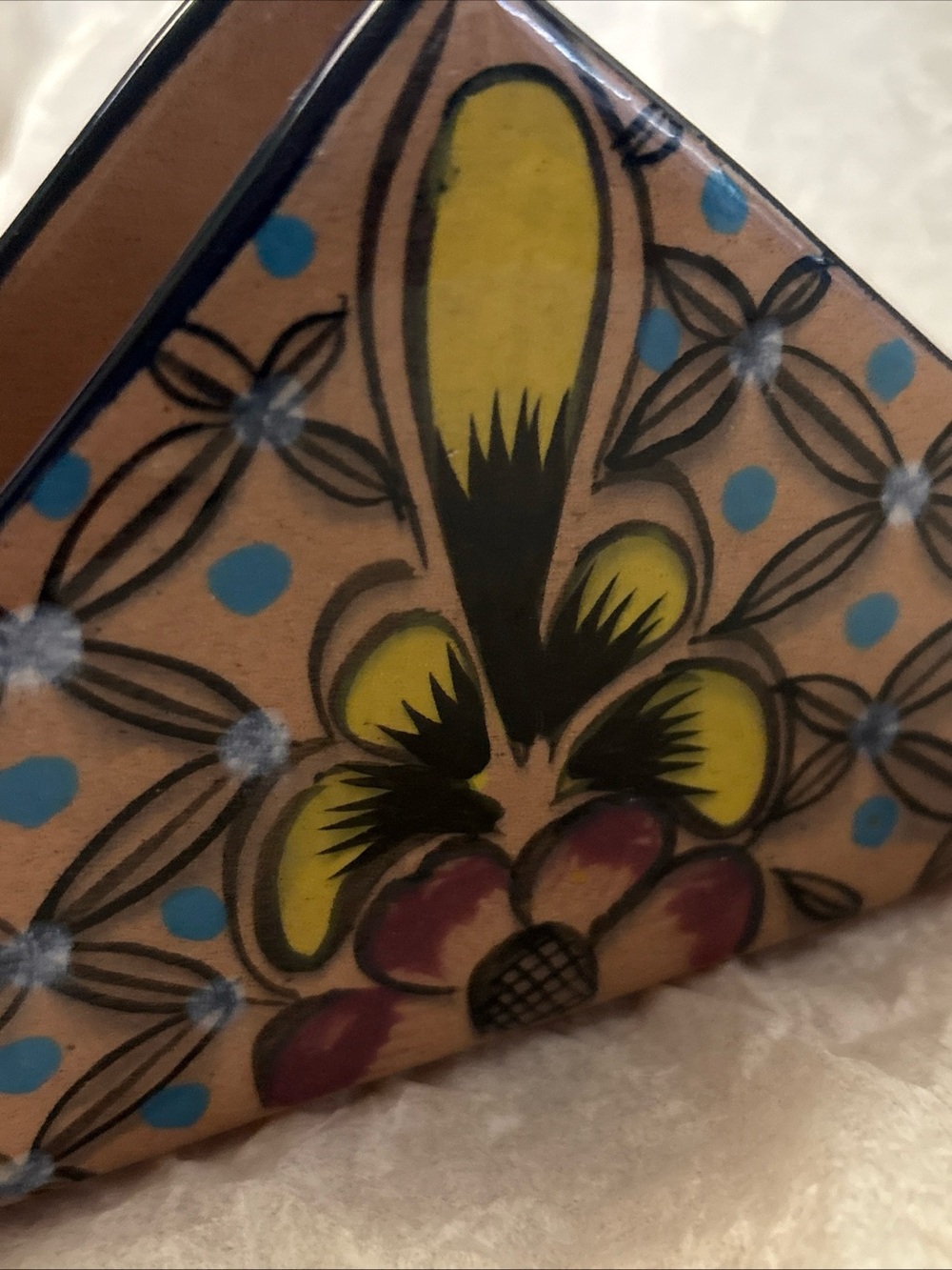 Mexican Talavera Pottery Ceramic Napkins Holder by Tal Rios - Picture 9 of 10